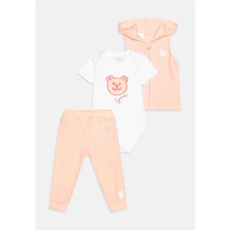 Guess BABY HOODED PANTS UNISEX SET - Regalo per nascita