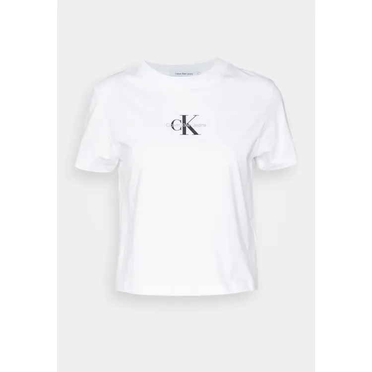 Calvin Klein Jeans CLASSIC CROP TEE - T-shirt con stampa