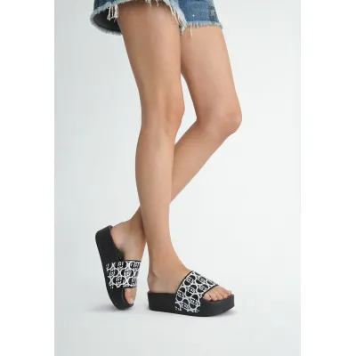 LIU JO MONOGRAM PRINT - Ciabatte da mare
