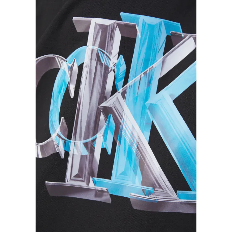 Calvin Klein Jeans 3D META MONOGRAM TEE UNISEX - T-shirt con stampa