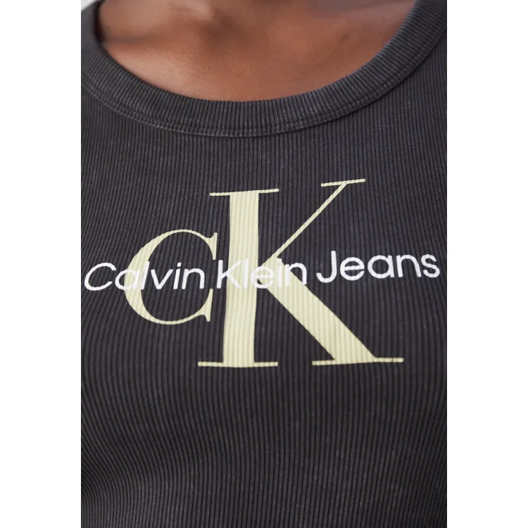 Calvin Klein Jeans ARCHIVAL MONOLOGO TANK DRESS - Vestito di maglina